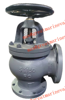 JIS F7306 VALVE ANGLE MARINE CAST IRON 2&quot; sampai 14&quot; IMPA 750216 750217 750218 750219 750220 750221 750222 750223
