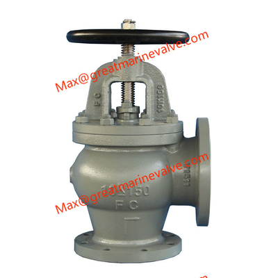 JIS F7308 VALVE ANGLE MARINE CAST IRON 10K 2&quot; sampai 14&quot; DN50-DN450