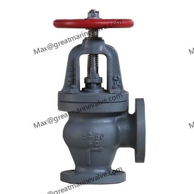 Qingdao Marine Cast Iron Screw Down Periksa Katup Sudut JIS F7354 5K