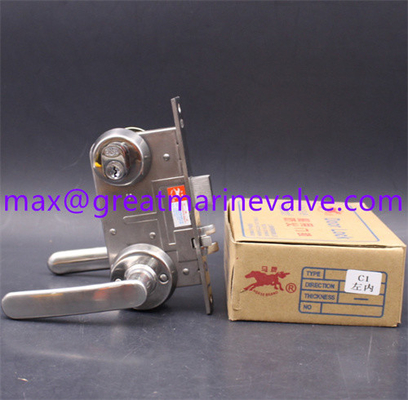 HORSE Hujiang Merek C1 OHS-2320 RHO (190MM) Kapal Fireproof Door Lock 304 Stainless Steel Marine Fire Door Lock