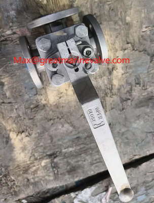 VALVE bola tiga arah,T-TYPE, stainless steel C/W S.S. STEM, Flanged ends, JIS 5K