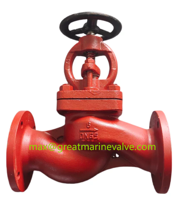 GB/T 590-2008 DIN GLOBE Cast IRON VALVE, GLOBE CHECK VALVE, GLOBE SDNR VALVE, GB/T 590 Marine Cast Iron Flanged Straight-Through Stop Valve