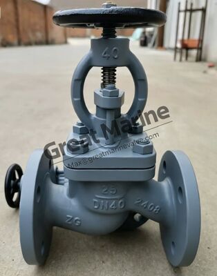 Klep SDNR Flanged Steel Marine GB/T 585-2008 Tipe A/AS DIN GLOBE CAST STEEL VALVE,GGLOBE CHECK VALVE,GLOBE SDNR VALVE